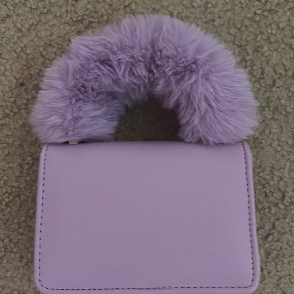 Purple Fluffy Purse